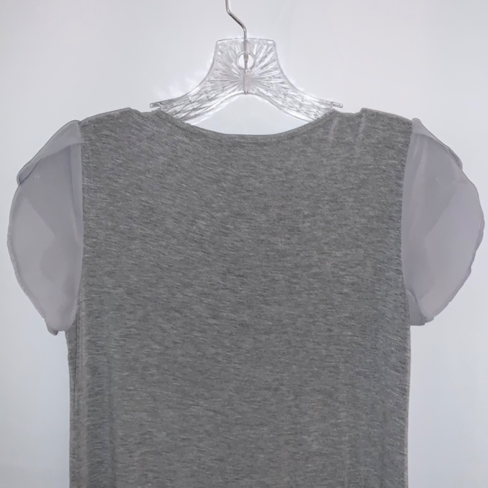White House Black Market Gray Tee Shirt - Picture 5 of 7
